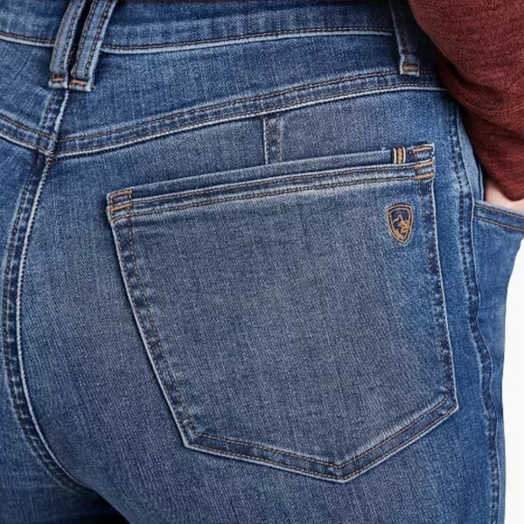 Kuhl Jeans Kontour Flex Womens Sz 16 33 Blue Skinny Medium Wash Mid Rise $109 - Picture 13 of 16